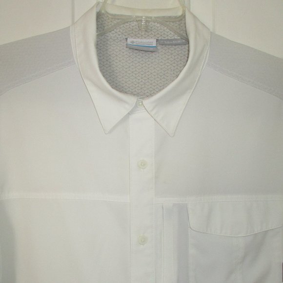 Columbia Omni-Shield Mens S/S White Active Quik Dry Casual Shirt - Size XL - Picture 1 of 3